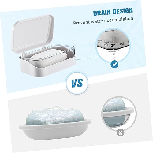 Miniatura 7 de Jabonera Jabonera Estante de almacenamiento de jabón de baño Contenedor de jabón de drenaje Soporte de almacenamiento de suministros de baño