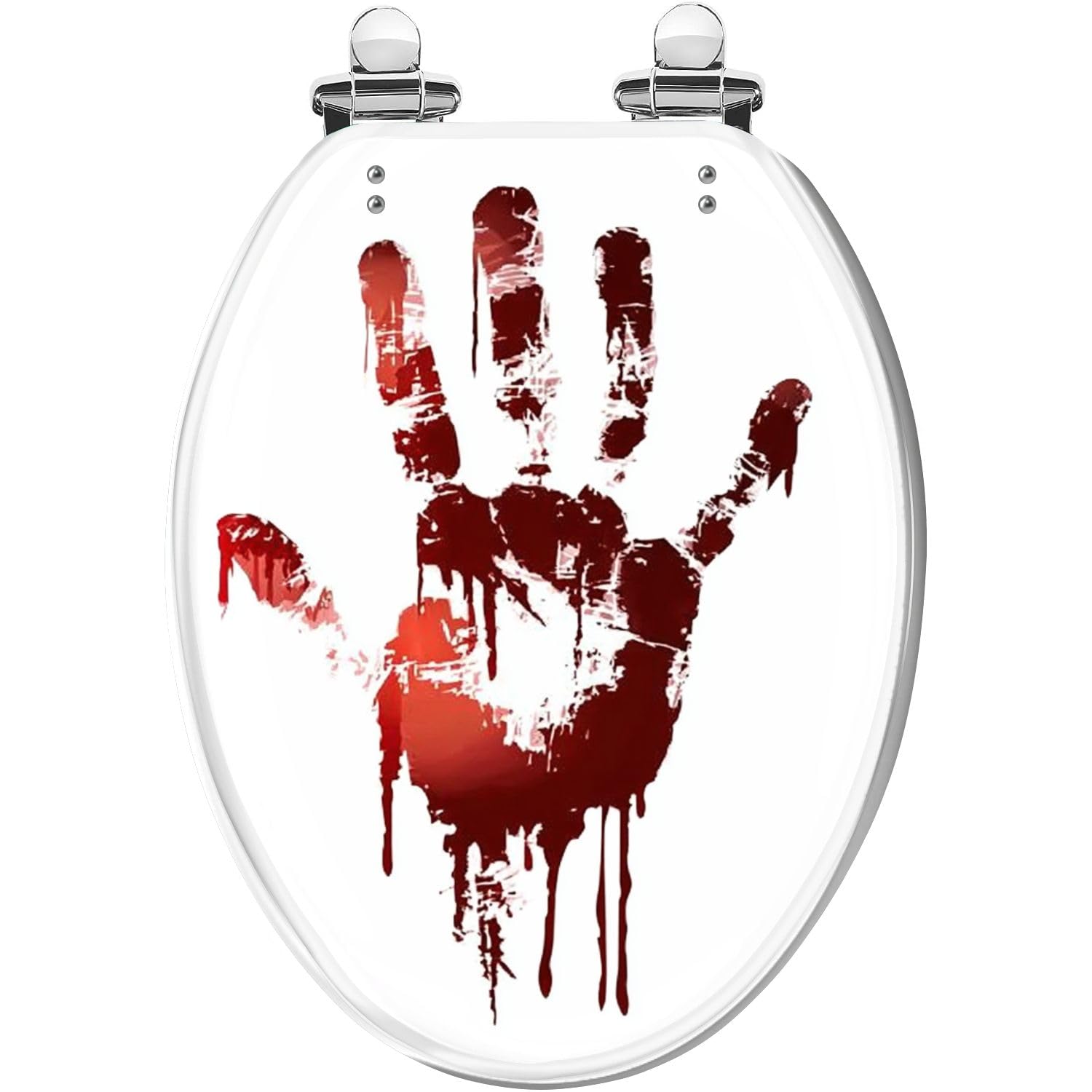 Tazyyzuu Multi3 Green Forest Fog Elongated Toilet Seat Resin Slow Close Lid Quick-Release Hinges Easy Clean(,18.5X14.5)