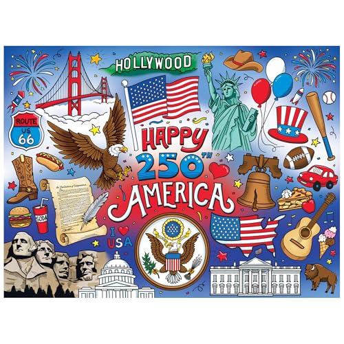 Puzzle Jigsaw Patriótico Americana 9 años a 99 años miniatura 2