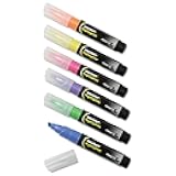 AbilityOne - 7520013837943 - Large Fluorescent Highlighter - Yellow, Pink, Blue, Green, Purple & Orange Ink - 6 units