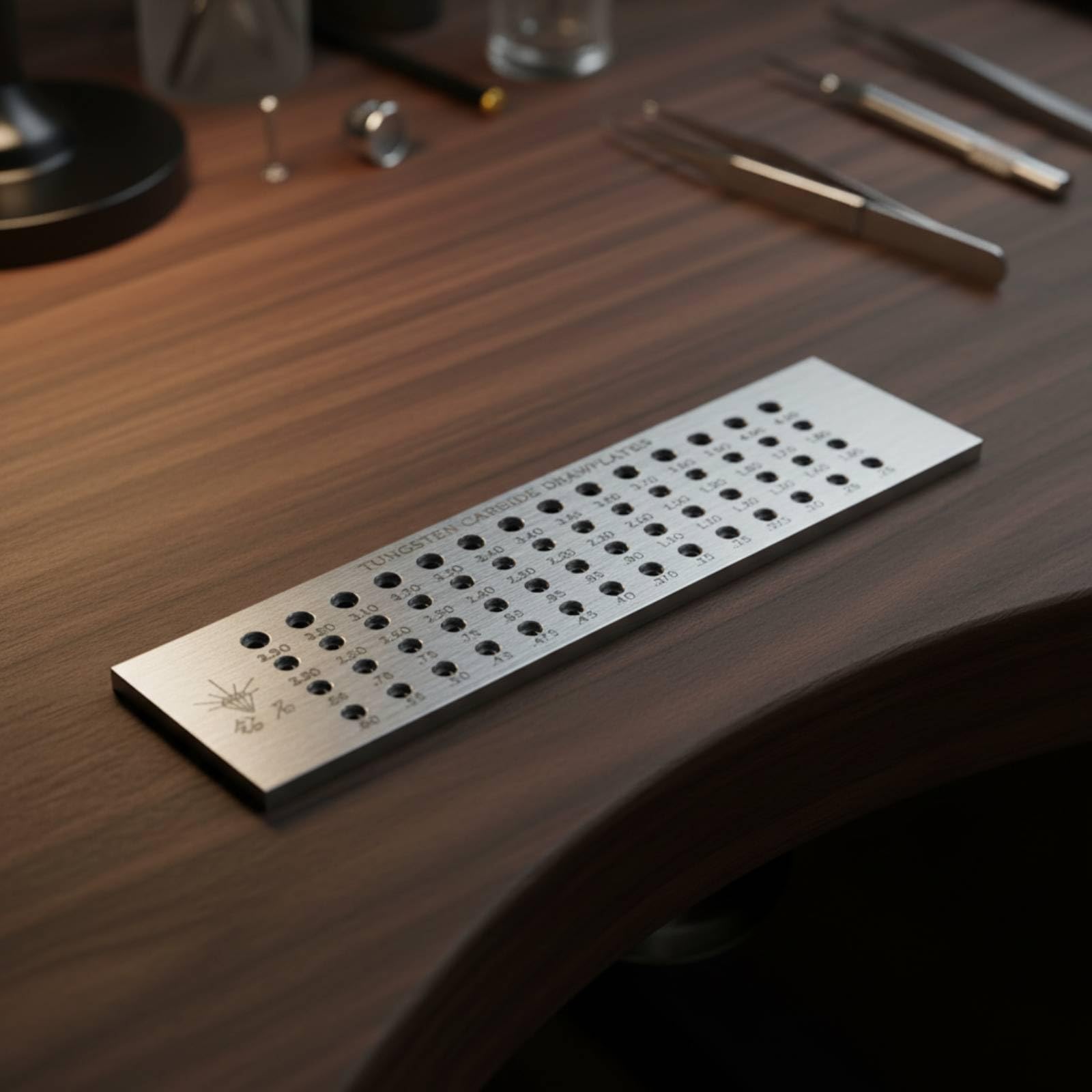 Piastra di Trafilatura Robusta Utensile | Resistente All'usura, Professionale, Piastra di Trafilatura con, per Laboratorio, Orafi, 7.1-9.0