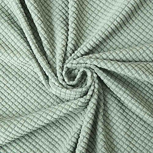 Housse de canapé extensible élasthanne marron jacquard lavable en machine - 3