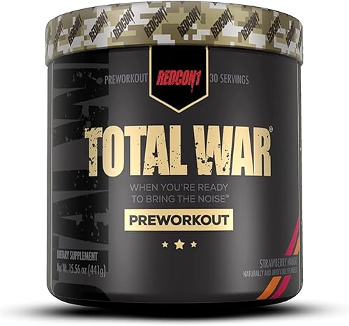 Miniatura 6 de REDCON1 Total War Pre-Workout (Strawberry Mango) y Big Noise Non-Stim Pre-Workout Powder (Unflaved) - Dúo preentrenamiento para energía, enfoque y