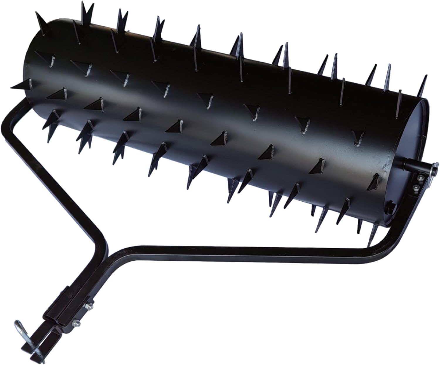 Yard Tuff SE-60 Drum Spike Aerator, 60 Inch Tow Behind Lawn Aeration Roller Attachment for ATV, UTV and Riding Tractor, Black