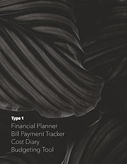Monthly Financial Planner, Bill Payment Tracker, Cost Diary, and Budgeting Tool. Type 1 Planner.