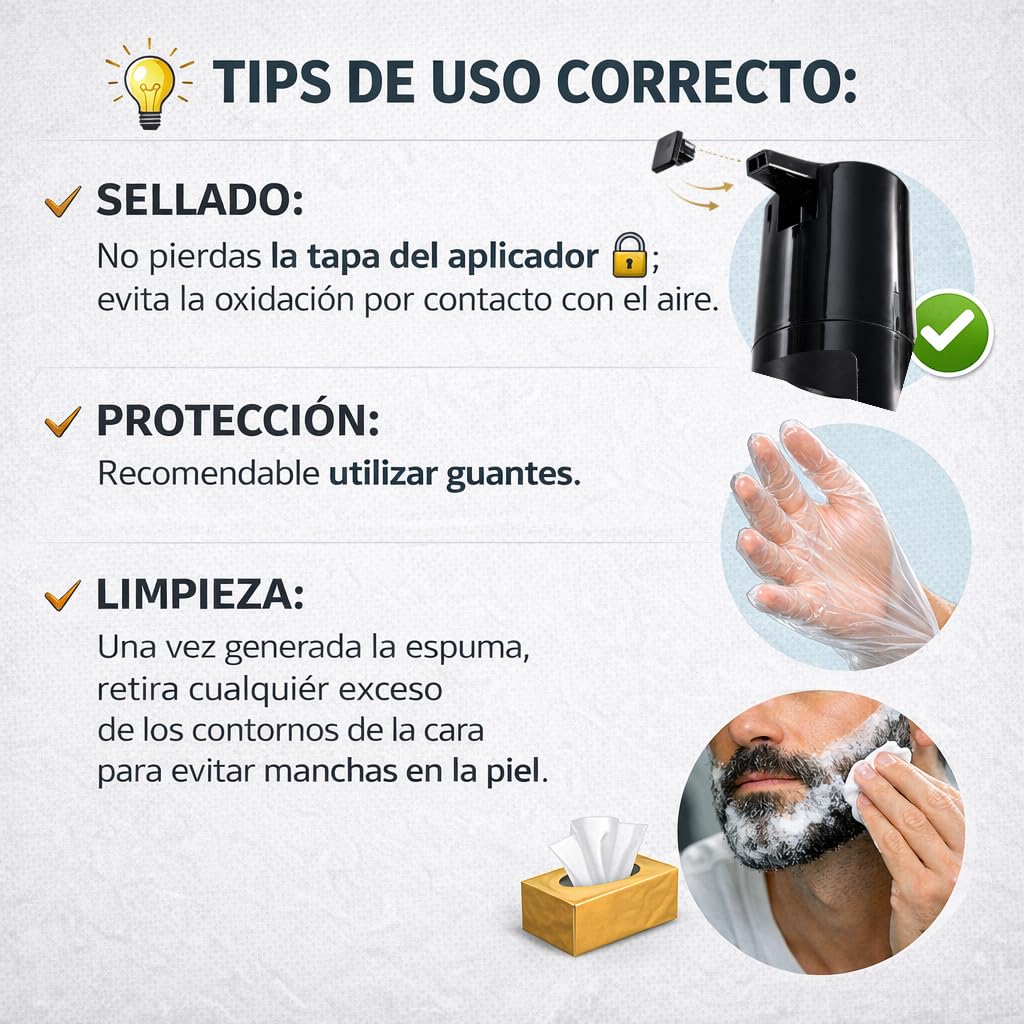 Champu No White Anticanas para la barba. Adiós a las canas en solo 10 minutos de lavado, en una sola aplicación y de manera permanente. Ingredientes naturales. (Marrón Oscuro (Dark Brown))