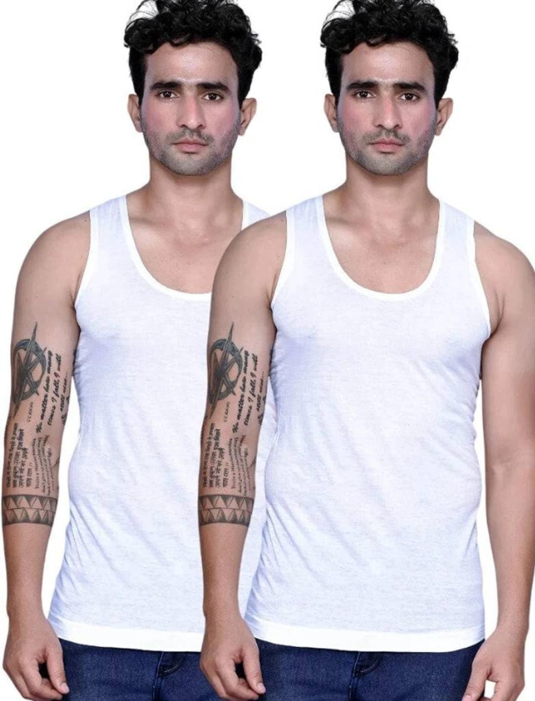 Men's Vest, Sando, ganji, Banian, Cotton Vest, Pack of 2-picture-31