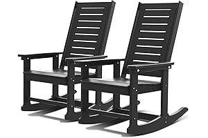 High Back Modern Rocking Chairs, Perfect for Outdoor Living Spaces