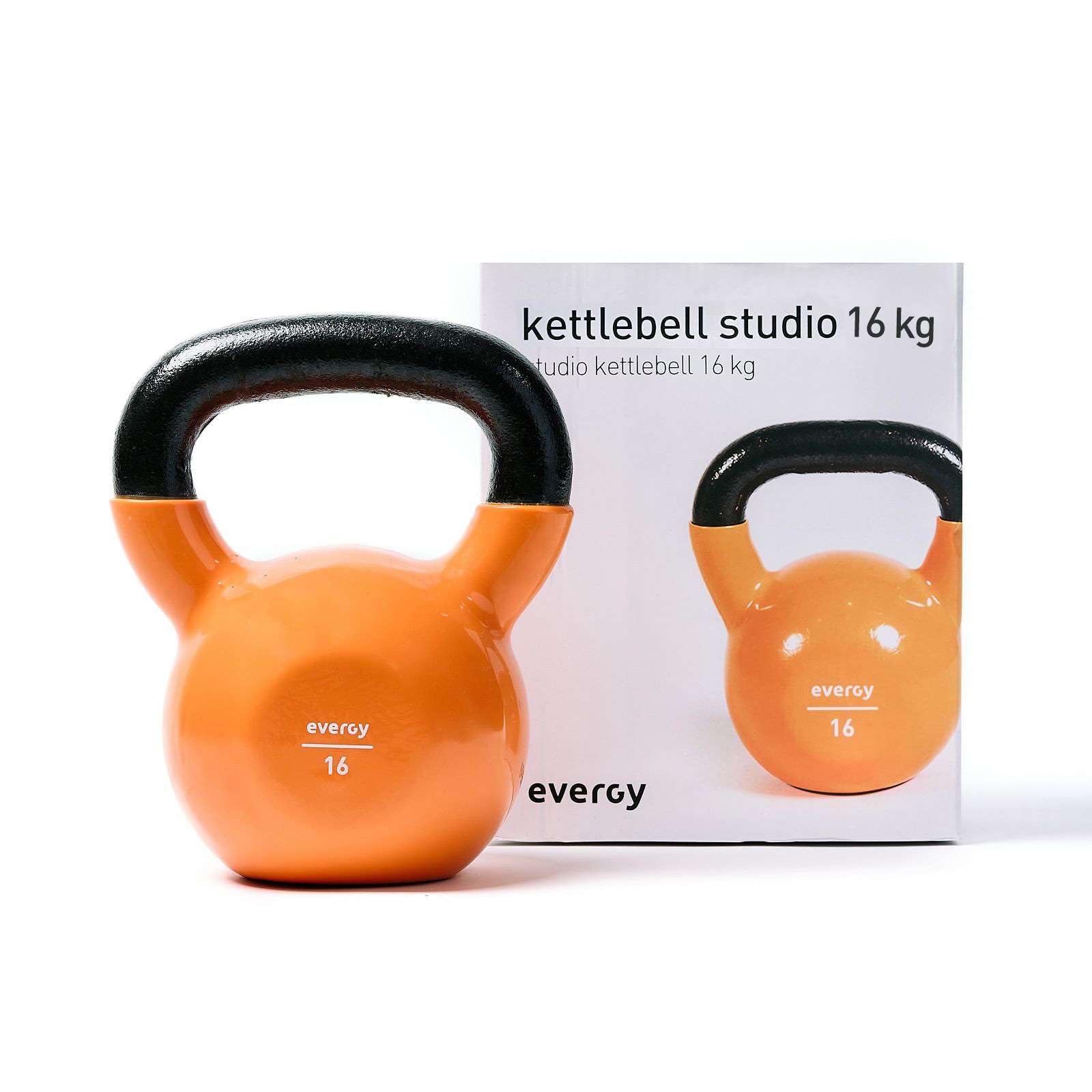 Kettlebell Studio evergy 16 KG Home. Pesa Rusa. Kettlebell Swing, Snatch, Clean,Press o Sentadilla. Pesos Fitness para Gym en casa. Kettlebells Crossfit. Pesas Rusas Gimnasio en casa.