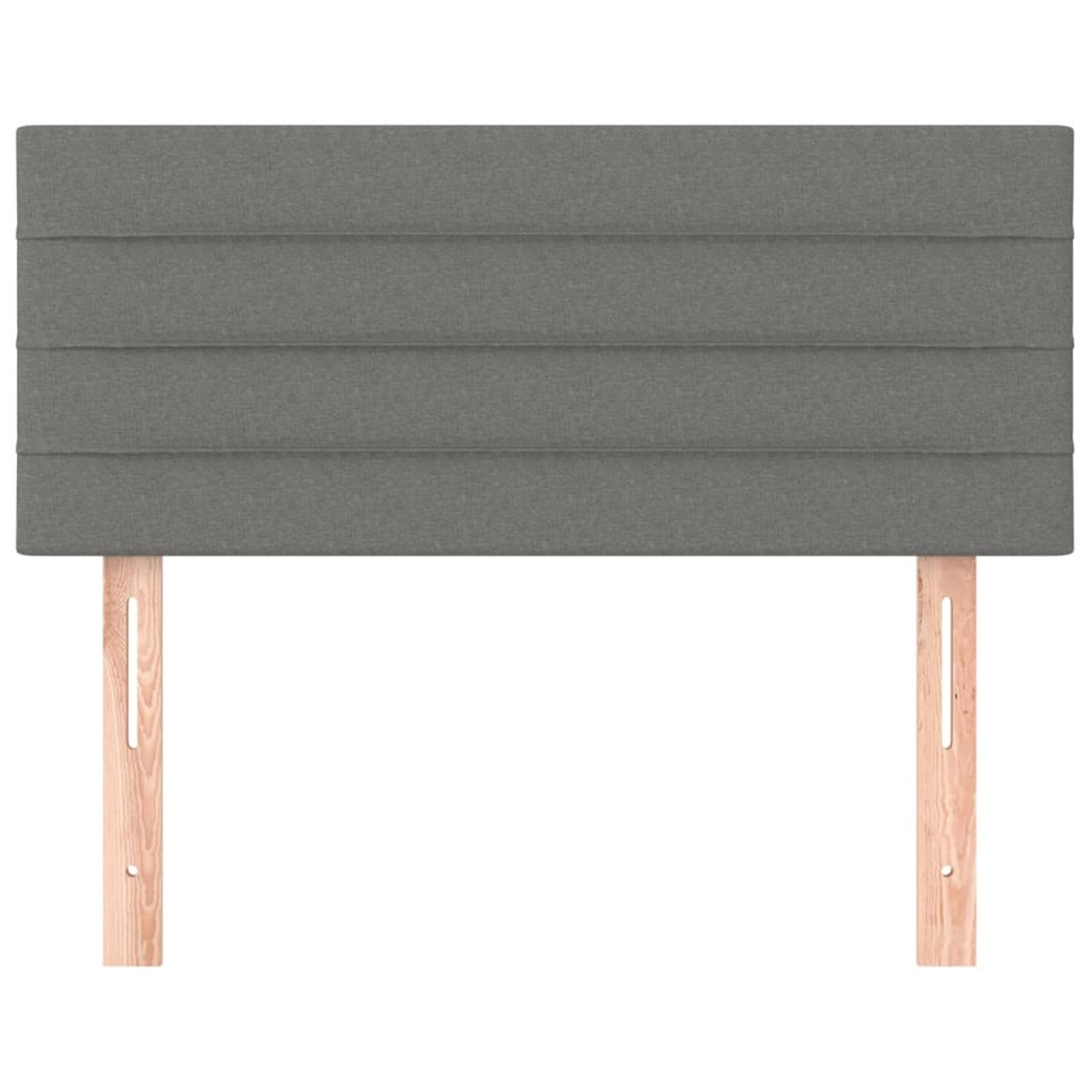 Cabecero, Cabezal De Cama, Cabecera para Cama, Cabeceira Cama, Cabezales Dormitorios Modernos, de Tela Gris Oscuro 90x5x78/88 cm