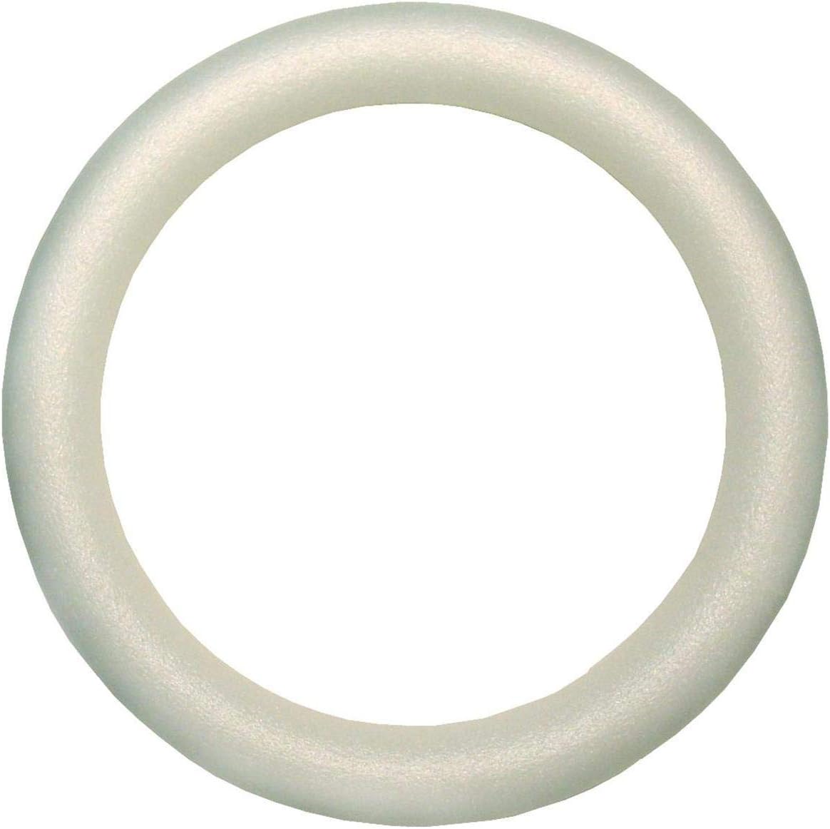 FloraCraft Extruded CraftFōM Wreath 1.9 Inch x 13.8 Inch White