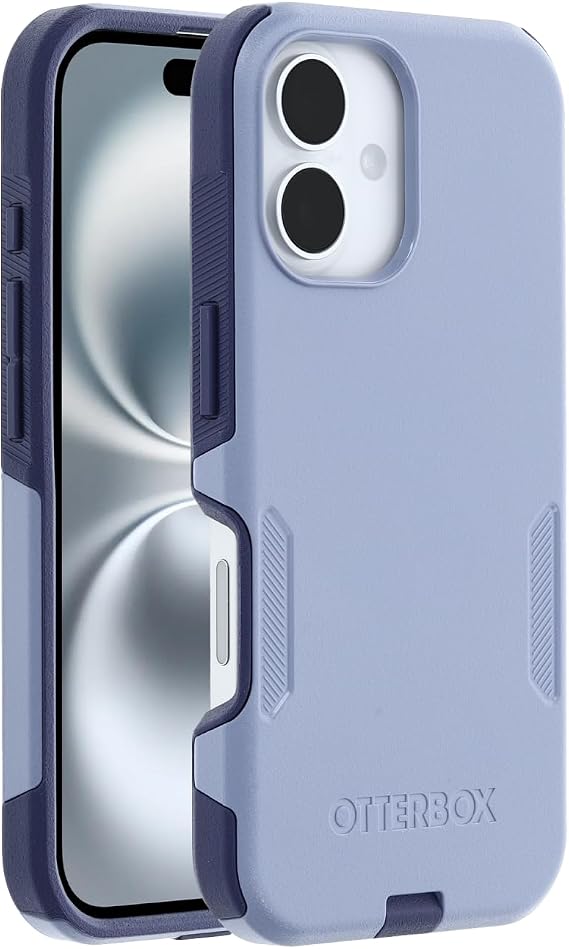 OtterBox iPhone 16 Commuter Series Case - Denver Dusk Purple, Thin & Protective iPhone Case, Dual-Layer, Impact Absorbing iPhone Case