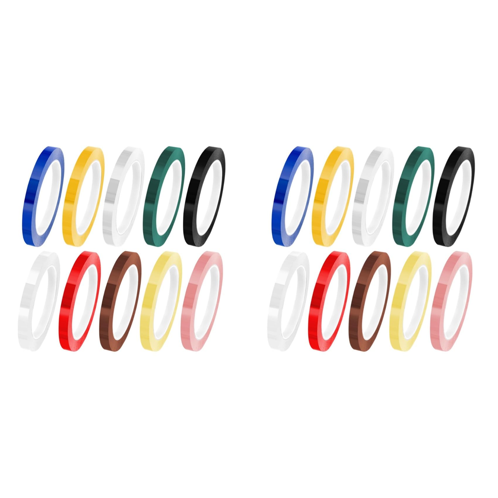 Jnchdghwa Photo Color 20 Rolls Autoclave Tape 216Ft Colorful Instruments Identification Tape 10 Colors Instruments Tapes 0.315 Inch Width