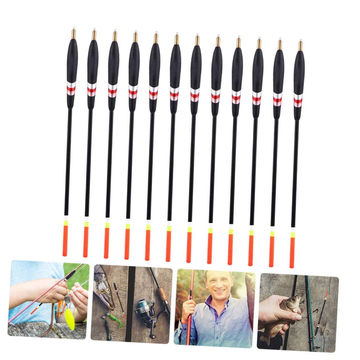 VANZACK flotter flotteurs de Cannes à pêche matériel de pêche Outils de pêche Fishing peches bouée flotteurs de pêche en Bois Fournitures de pêche Sapin à balais
