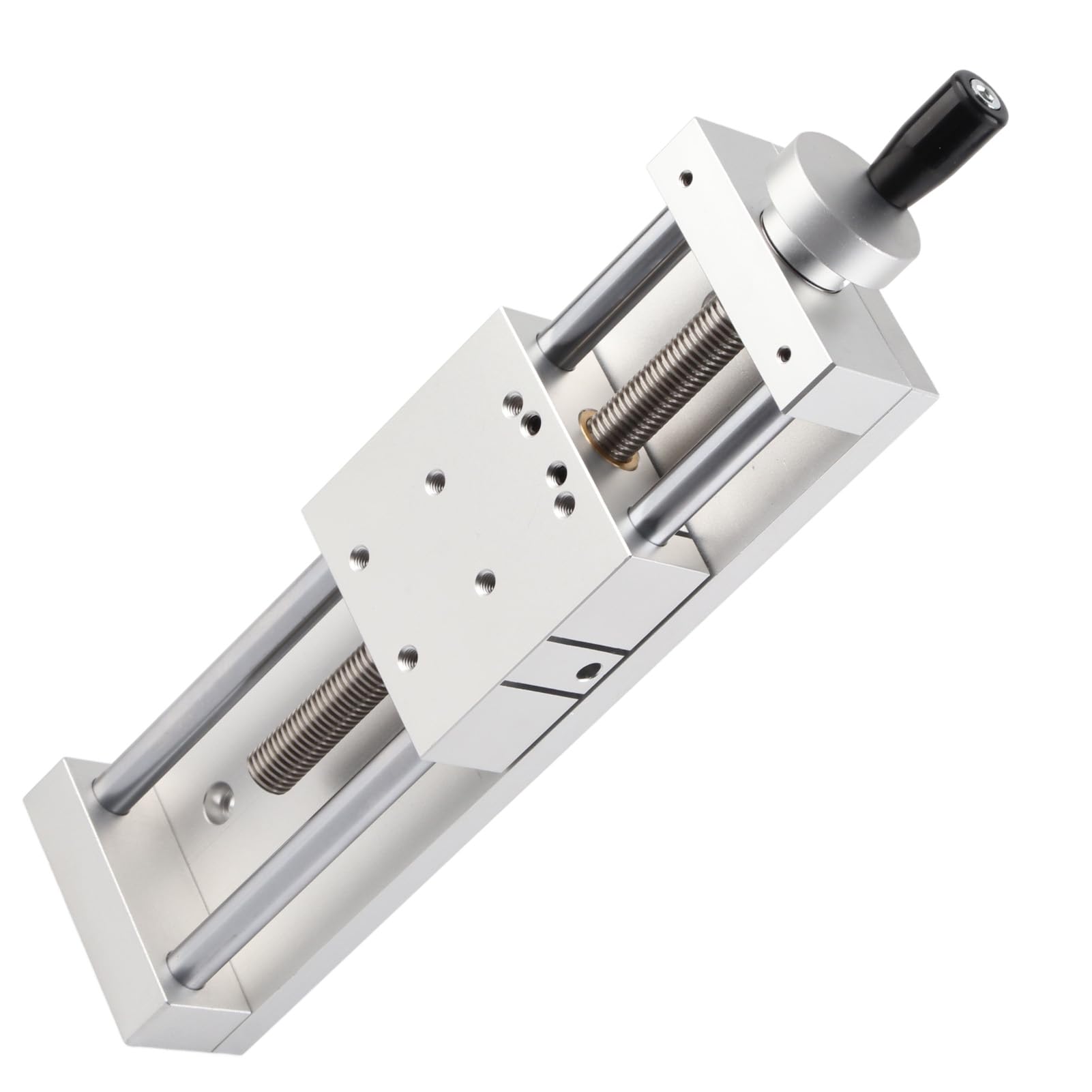 KA80-1402-50/100/150 Aluminium, Yctze Lagerführung Ausrüstung Lineartisch Schiebetisch Manuelle Rollentische Korrosionsbeständig (Hub 150mm)