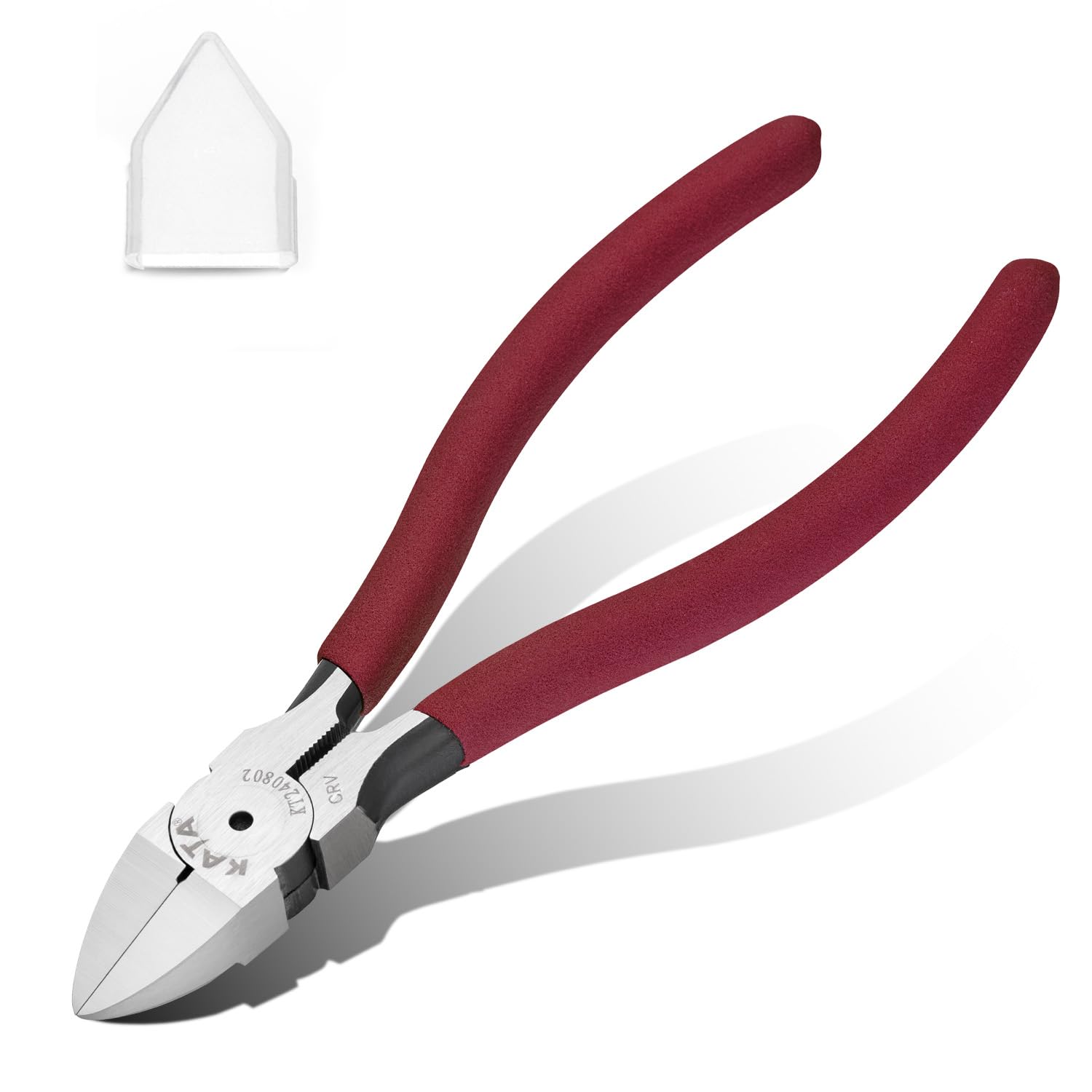 KATA 6 Inch Wire Cutters, Flush Side Cutters for 12 AWG Soft Wire, Crafting