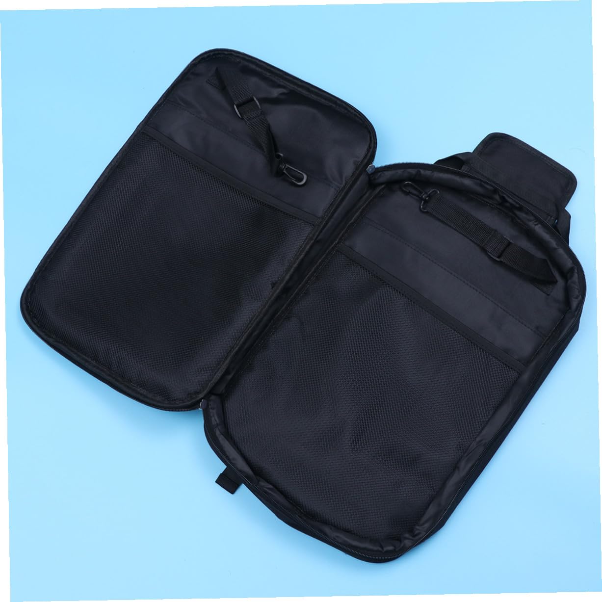BESPORTBLE 1pezzi Borsa Portatile Per Bacchette Da Batteria Acero Custodia Per Bacchette Maniglia Doppi Ganci Robusta e Durevole Ampia Capacità Adatta Per Trasporto e Conservazione Accessori