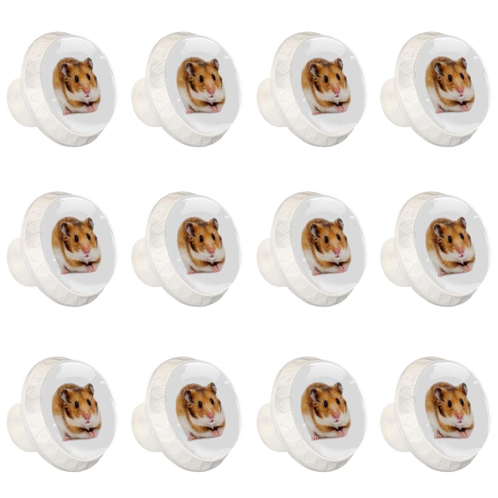 Poignées de commode enfant Hamster : décorez les tiroirs de la chambre avec ce lot de 12 boutons