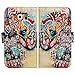 For Samsung Galaxy S6 , Bfun Packing Bcov Tribal Flowers Floral Elephant Leather Wallet Case Cover for Samsung Galaxy S6 Gs6