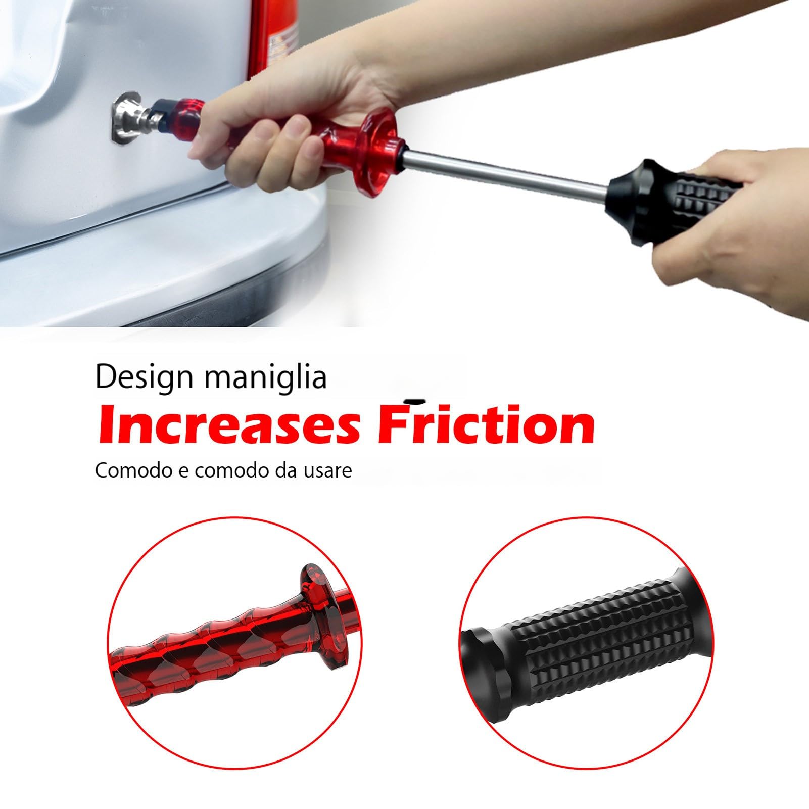Strumento per la rimozione delle ammaccature 'auto – Set di scorrevoli professionali per la riparazione della carrozzeria, sollevatore di ammaccature durevole | Kit estrattore per ammacca