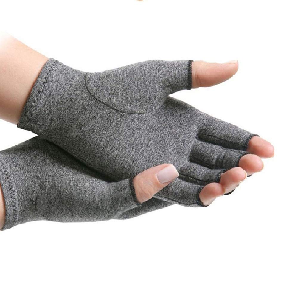 Arthritis Compression Gloves for Arthritis Pain Relief Rheumatoid Osteoarthrosis (Grey, M)