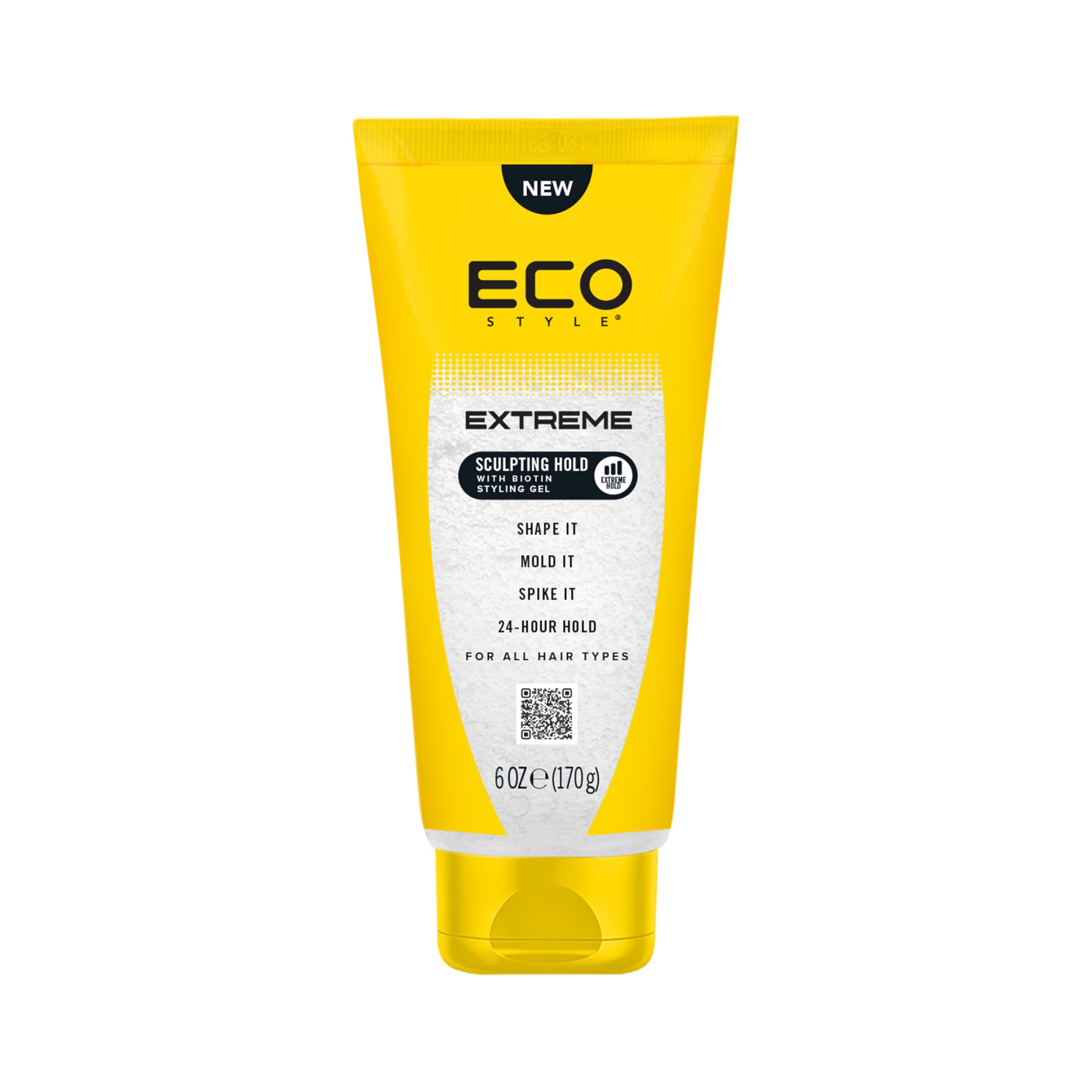 Eco Style Extreme Sculpting Hold Hair Gel – Maximum Hold Styling Gel for Hair, Long-Lasting Control, Flake-Free & Alcohol-Free 177 ml
