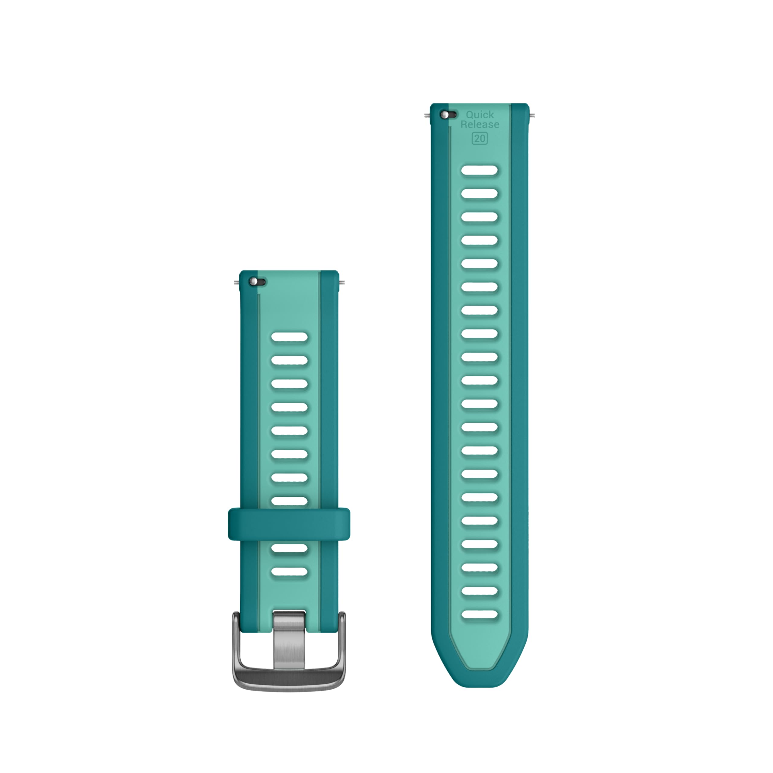 Sangle 20 mm Turquoise Garmin bracelet interchangeable silicone montre - 3