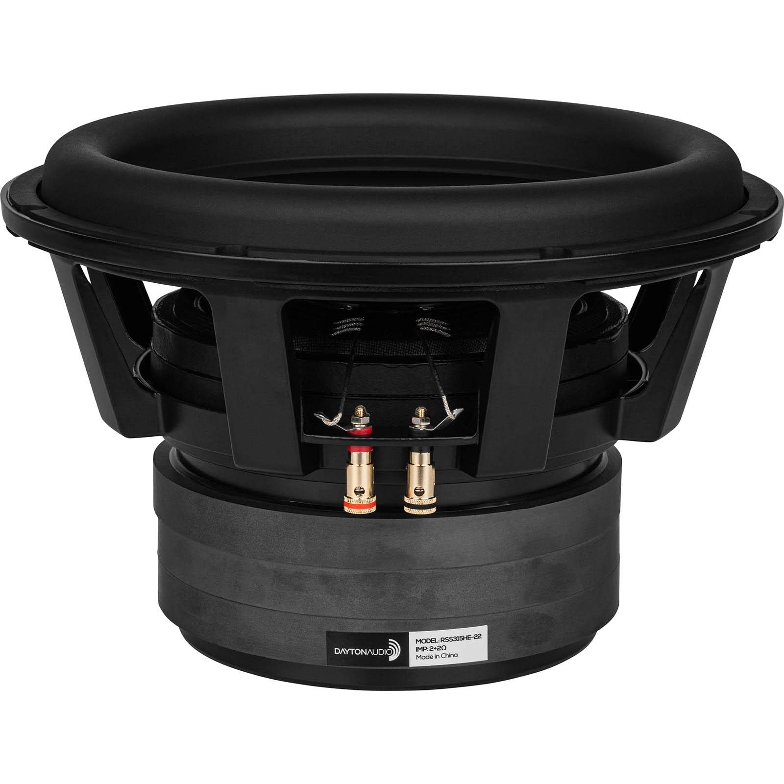 Subwoofer Dayton Audio RSS315HFA-8 12" - Referencia HF, 8 Ohmios, Alta Fidelidad