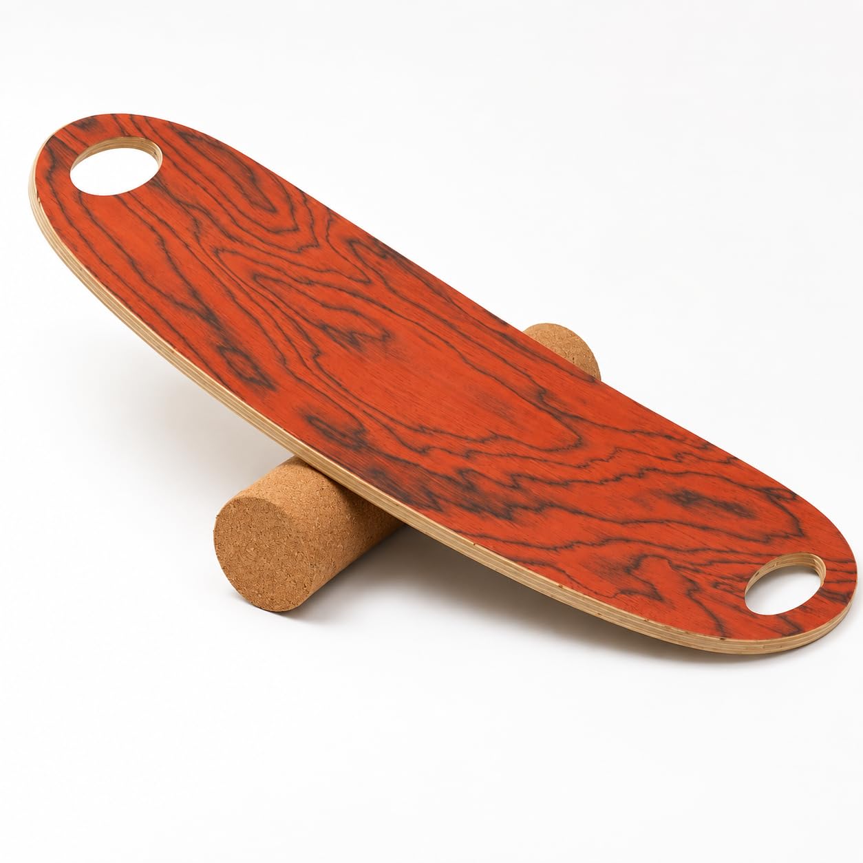 Balance Board in Legno Composito, Tavola Proprioceettiva con Rullo in, Pedana di Equilibrio Portatile per Adulti e Bambini