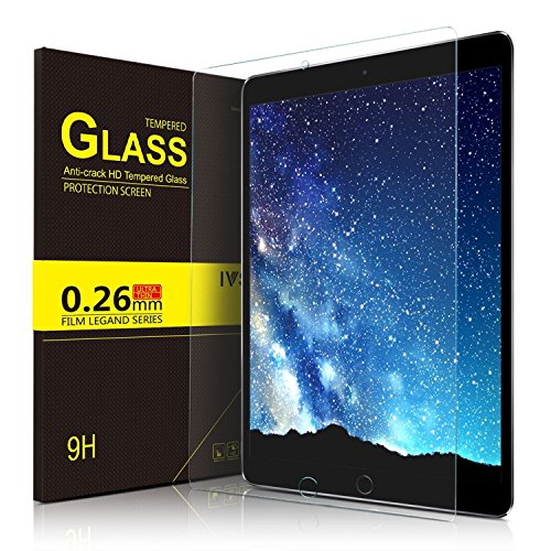 IVSO Screen Protector for Apple iPad air 10.5 (3rd Generation) /iPad Pro 10.5, [Scratch-Resistant] 9H Hardness HD Clear Tempered Glass Screen Protector for iPad air 10.5 2017/2019 Tablet(2pcs)