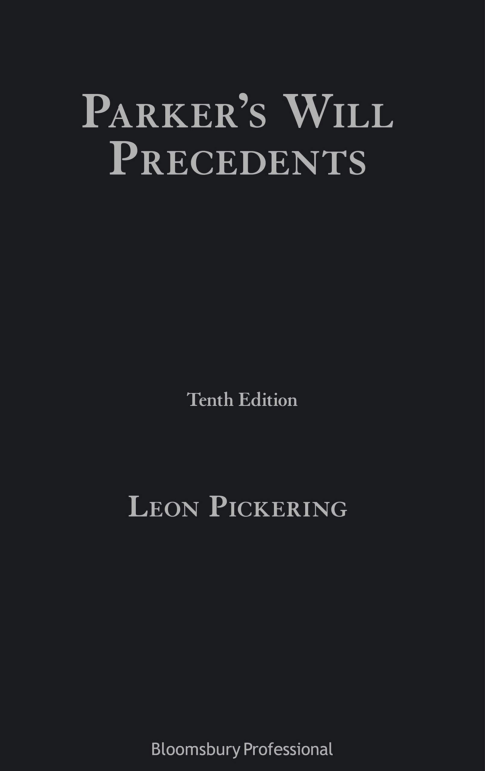 Buy Parker's Will Precedents — BookShops.in