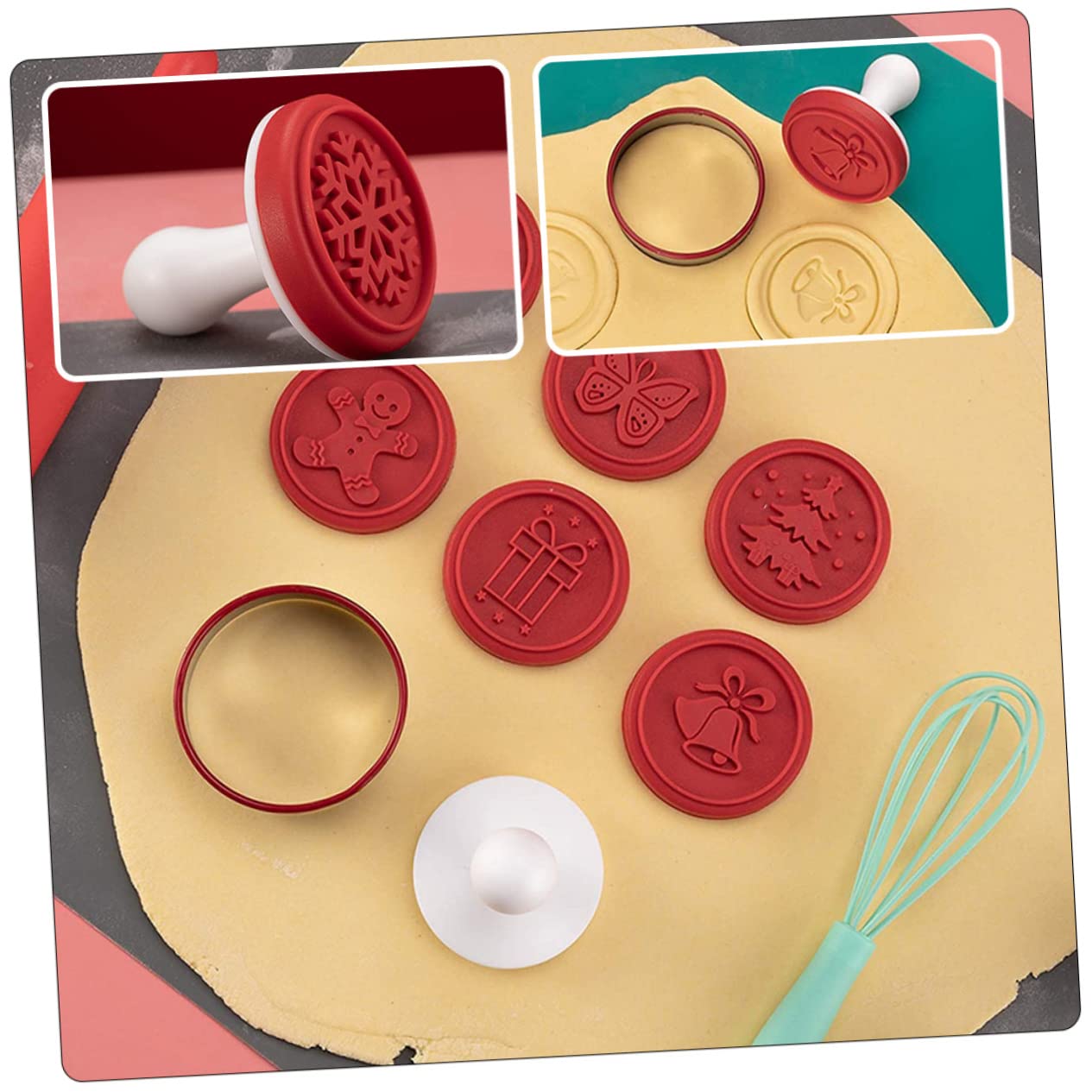MAGICLULU 5 Sets Keksstempel Shortbread Plätzchenpresse Stempel Still Süßigkeiten Dinosaurier Ausstechformen Walnuss Plätzchenform Keksformen Dekorieren Von Pralinen Kekszubehör