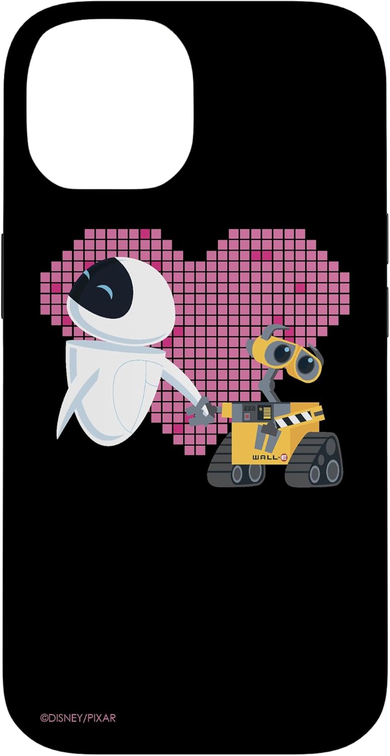 Disney Pixar Wall-E and Eve Heart Case for iPhone 15 Pro Max