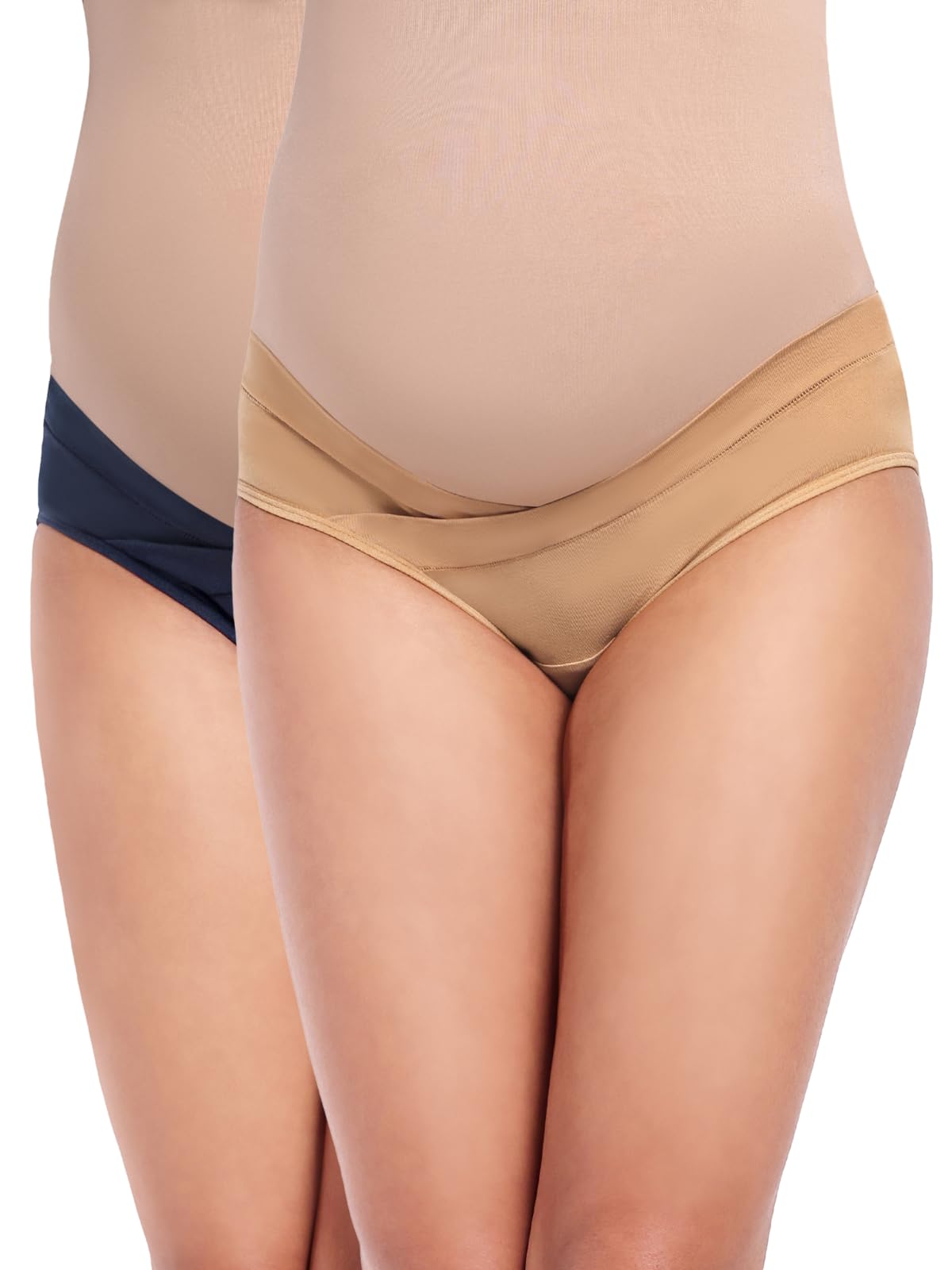 the mama klub Pack of 2 Maternity Panties, Low Waist, v Shape-picture-12