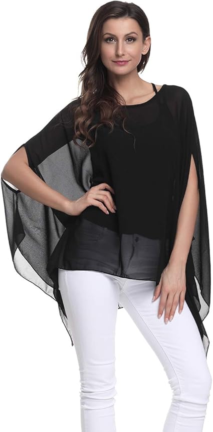 Plus size sheer chiffon blouse Clearance