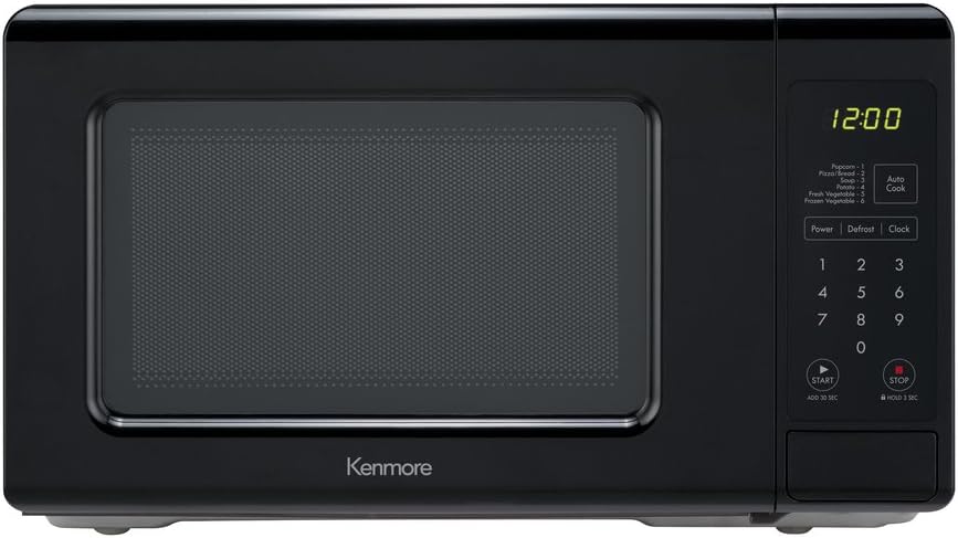 Kenmore 70719 Countertop Microwave, 0.7 cu. ft, Black