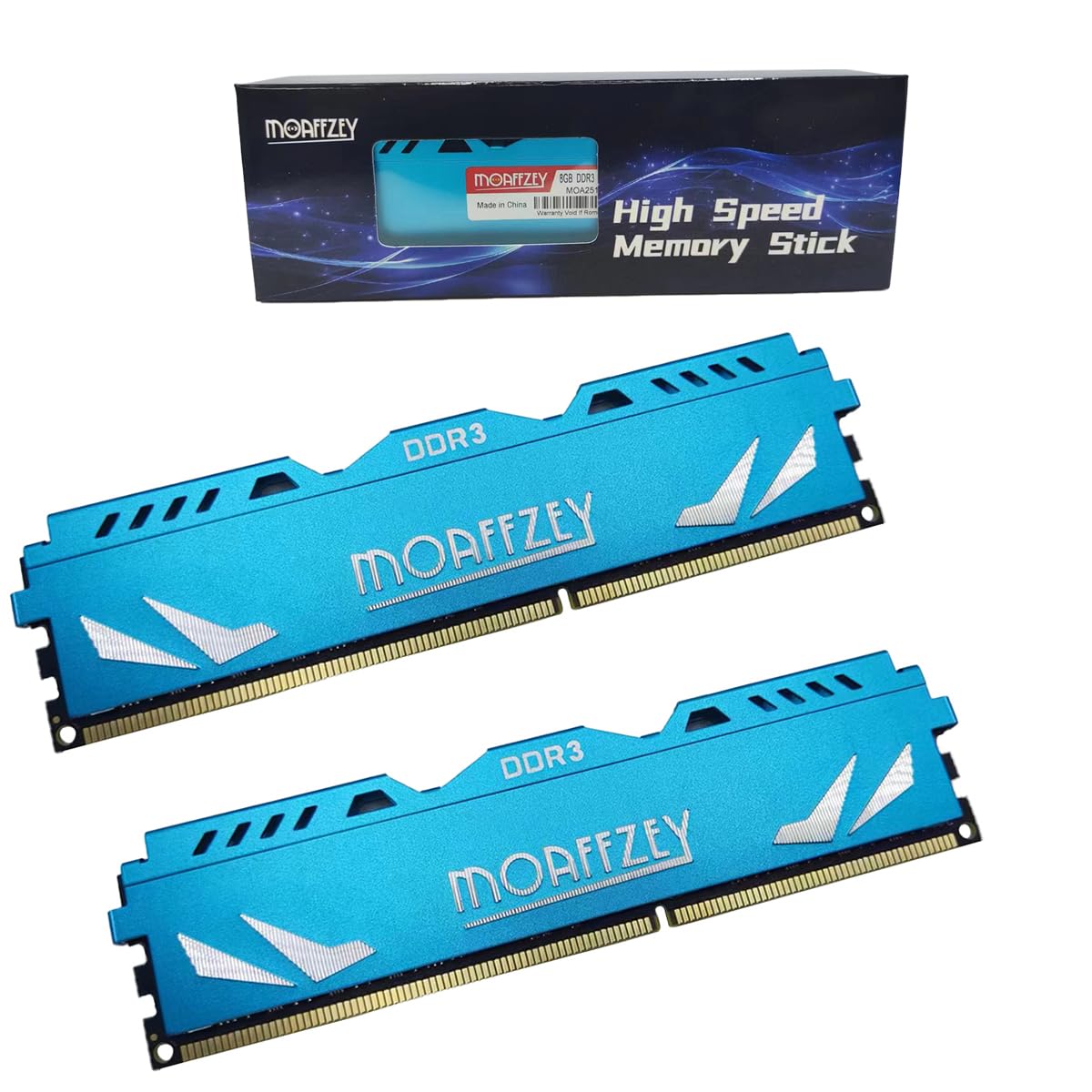 1600MHZ DDR3 RAM 16GB(2 * 8GB)(PC3-12800) XMP1.2 CL9 1.5V UDIMM PC Computer Desktop Memory Module Ram Upgrade Unbuffered Non-ECC Desktop Computer Memory