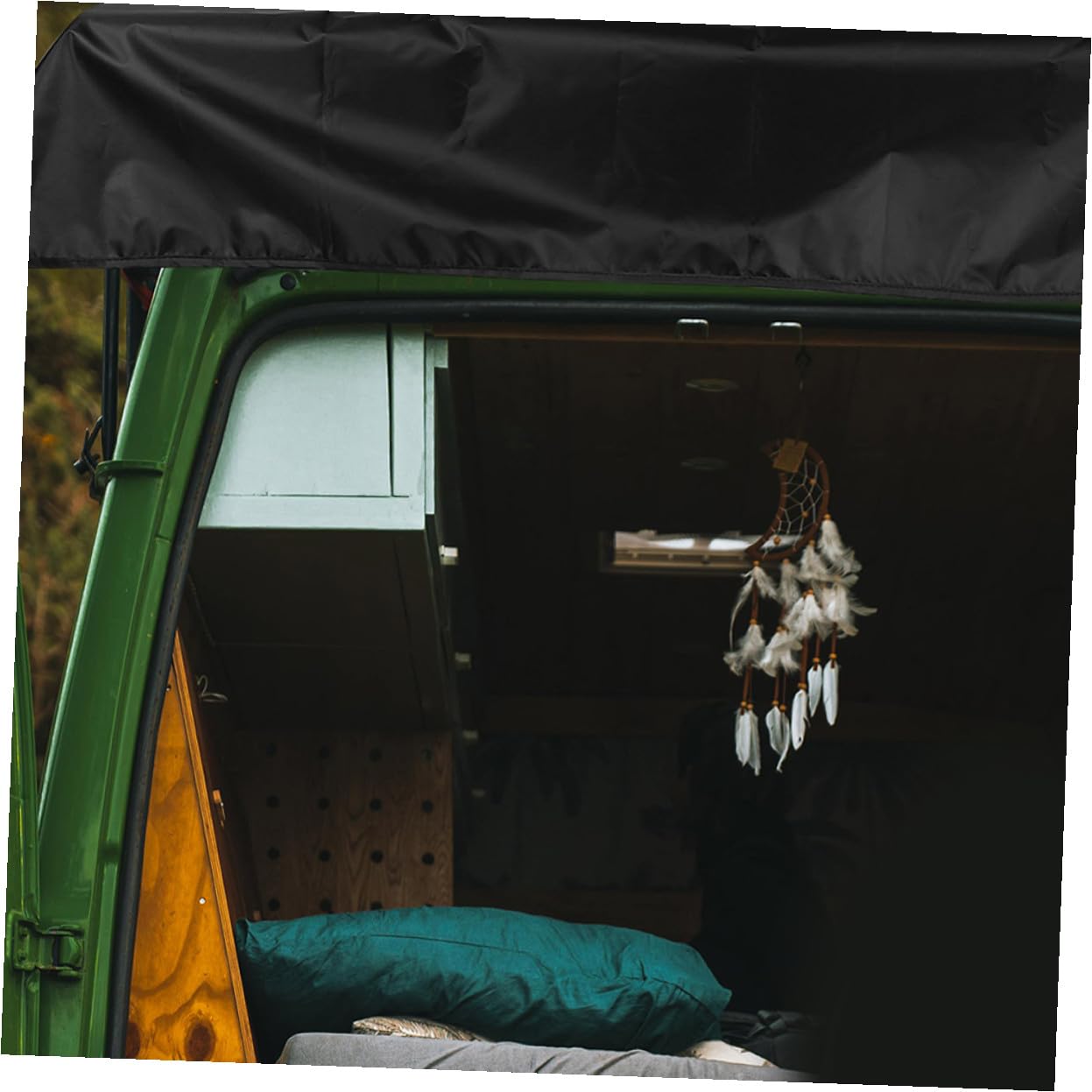 ERINGOGO Parasole per Camper e Bagagliaio Posteriore Oxford Spesso 176x114cm Resistente UV per Piccoli Rimorchi da Viaggio Uso Esterno Campeggio