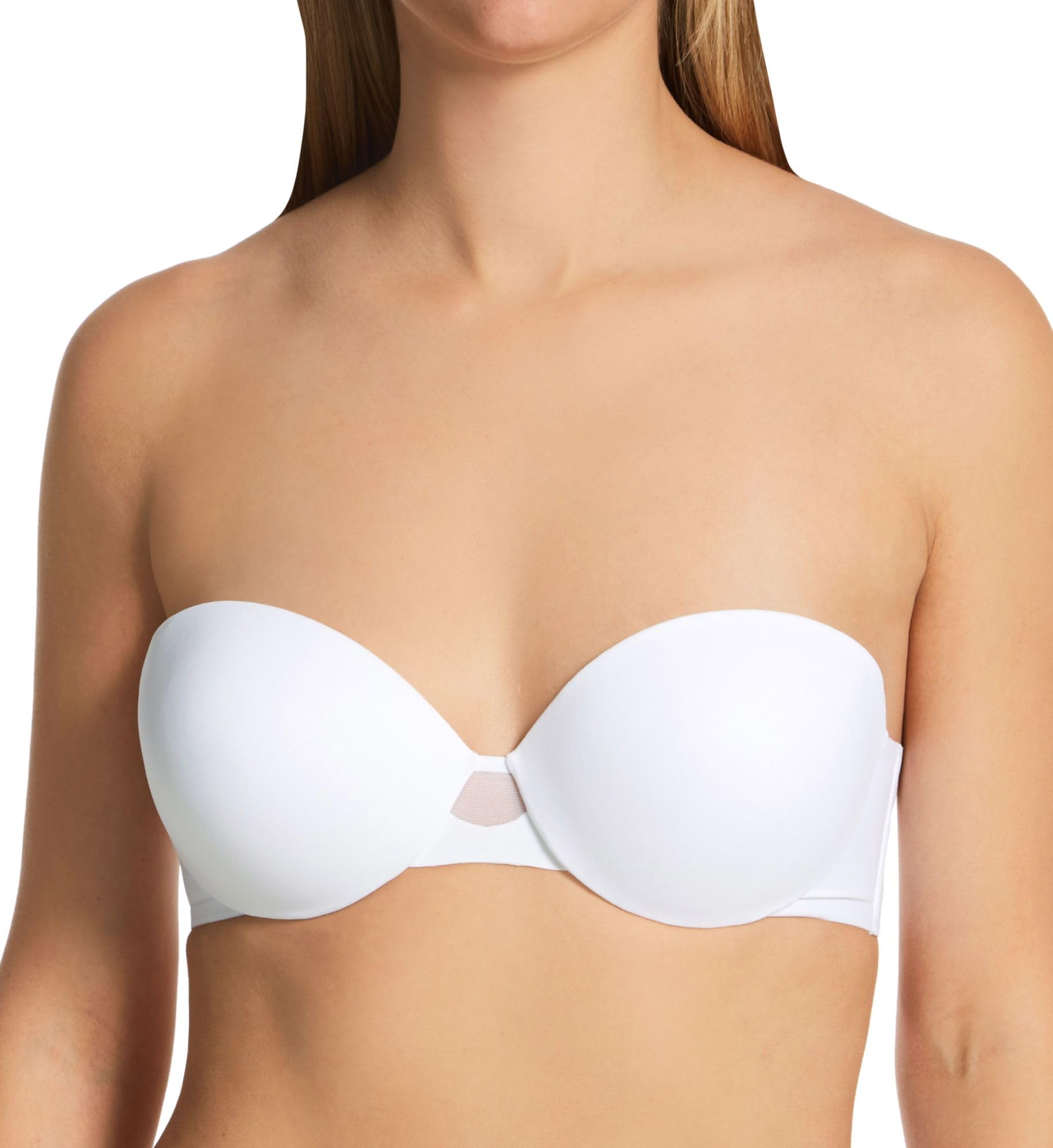 Maidenform Dreamwire multidireccional con Aros, Brasier Convertible de 6 vías sin Tirantes Sujetador, Opaco, Blanco, 95C para Mujer