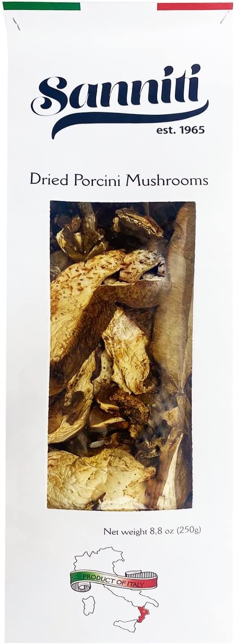 Sanniti Italian Dry Porcini Mushrooms, 8.8 oz