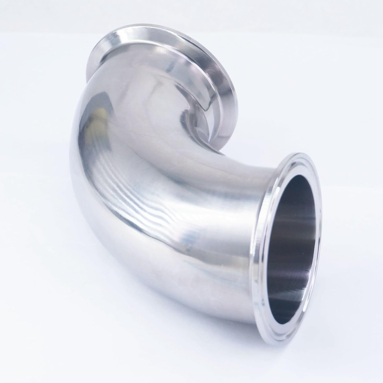Stainless Steel Elbow 76mm Pipe OD 3" Tri Clamp K91mm 90 Degree Elbow SUS304 316L Stainless Steel Sanitary Pipe Fitting Connector(SUS 304 Stainless)