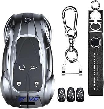 car Key case Zinc Alloy Car Key Cover Shell Changan CS35 Plus CS55 Plus CS75 Plus CS85 CS55 CS15 CS95 Eado Fit for UNI-T UNI K Alsvin car Key Cover Shell Color B Style - Silver