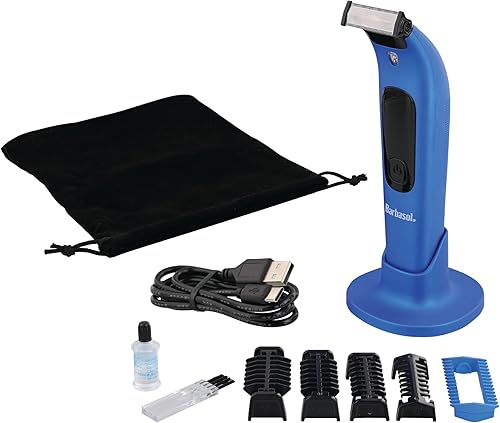 Miniatura 2 de Barbasol Afeitadora facial y corporal, afeitadora híbrida de una sola hoja, recargable con un tiempo de funcionamiento de 2 horas, afeitado en