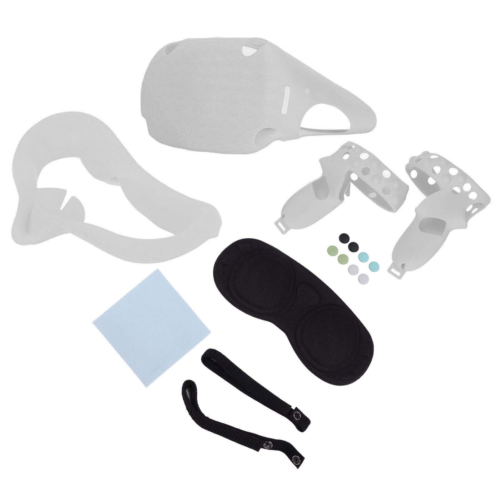 SENECESLI Juego de Accesorios para Gafas VR, Kit Completo de Protección de Silicona para Auriculares 2 con Cubiertas Protectoras 13 en 1 Que Incluyen Protector de Lente, Máscara Facial, Cubiertas de