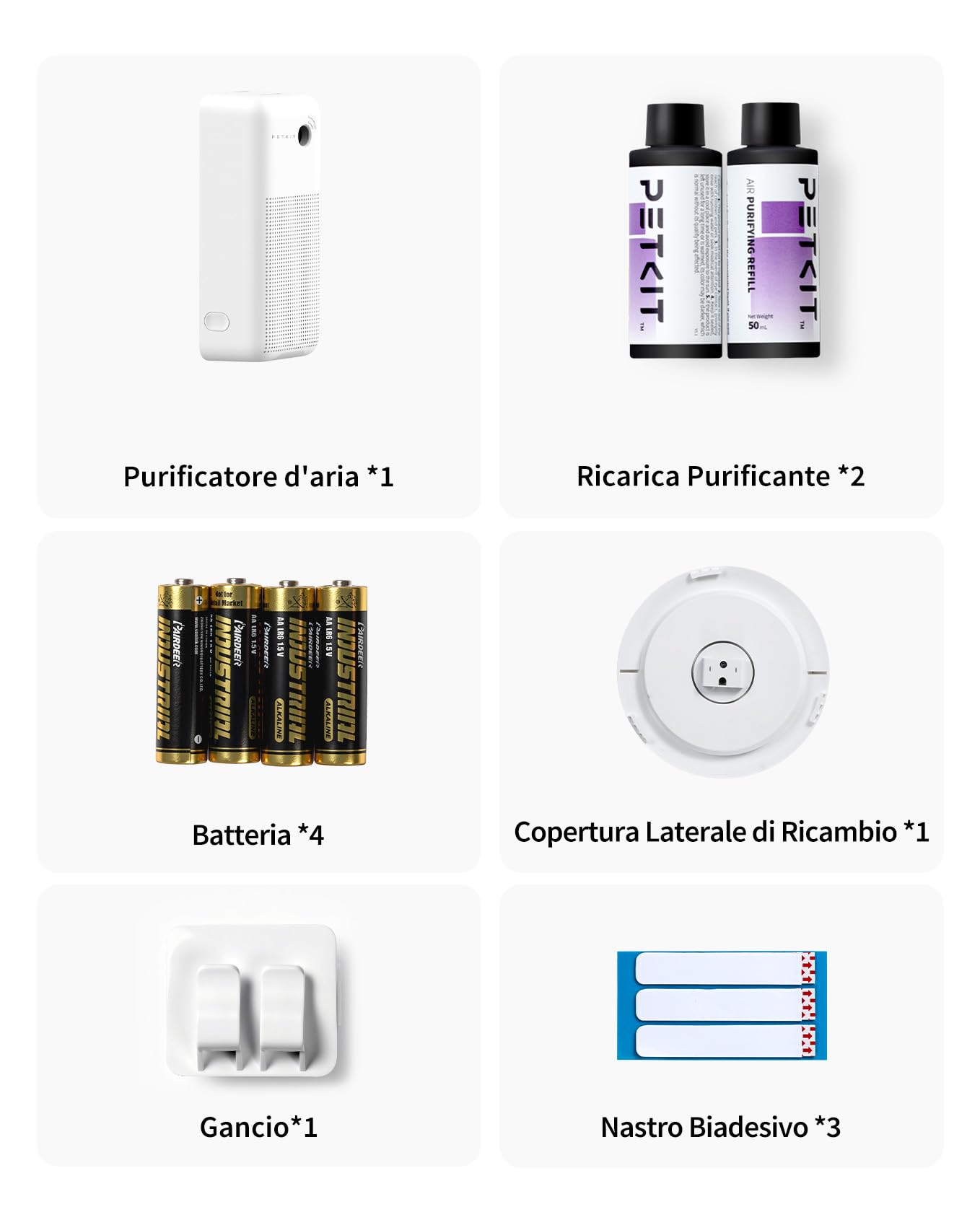PETKIT Pura Air Smart Odor Eliminator Spray, per la Lettiera Autopulente per Gatti PURA MAX 2, Elimina Gli Odori, con Luce Intelligente, Controllo Tramite App