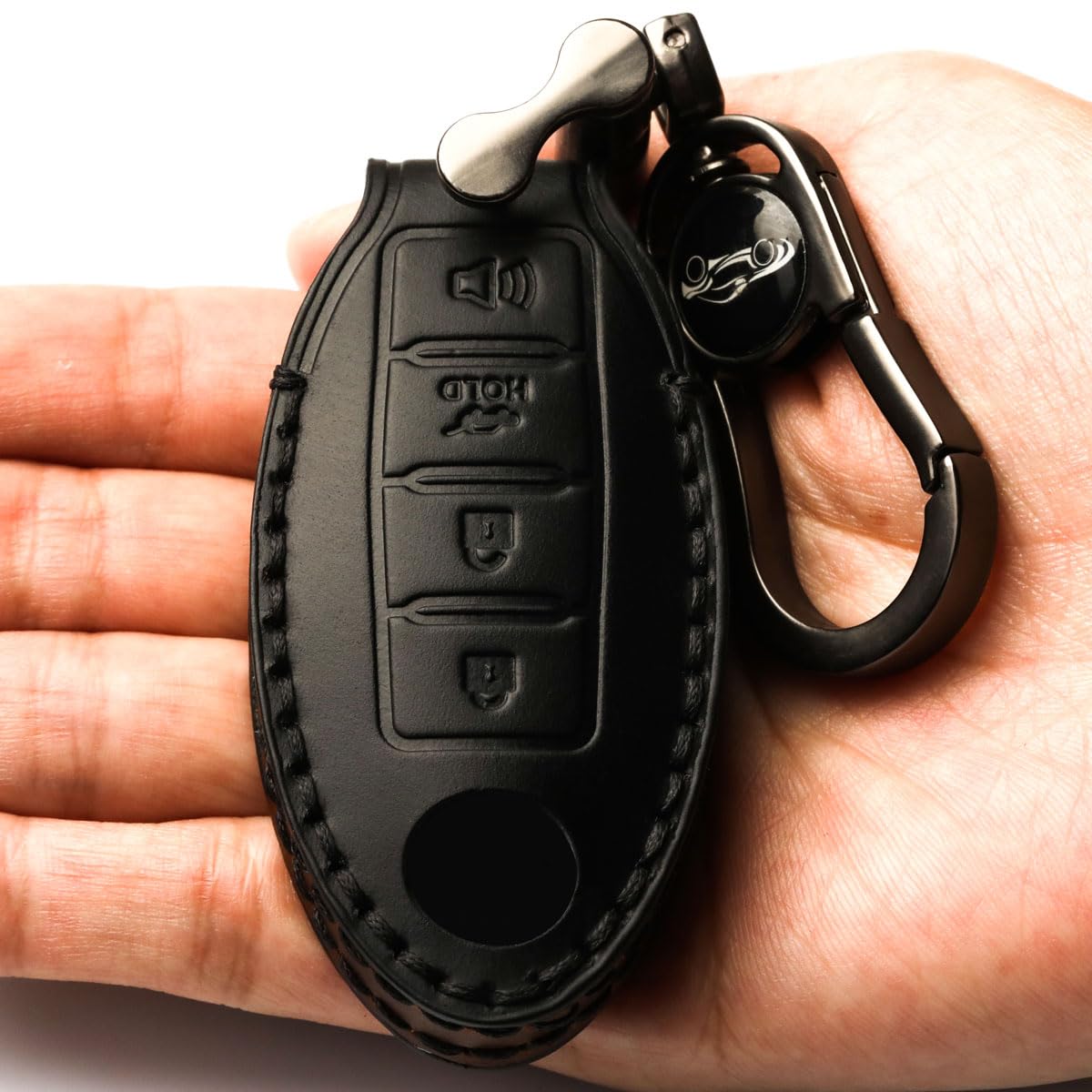 Car Key Fob Cover, Soft Full Protection Key Case Shell Compatible With Nissan X Trail Rogue Altima Quest Pathfinder Sentra Patrol Cima Fuga Armada Teana Murano Etc A Black
