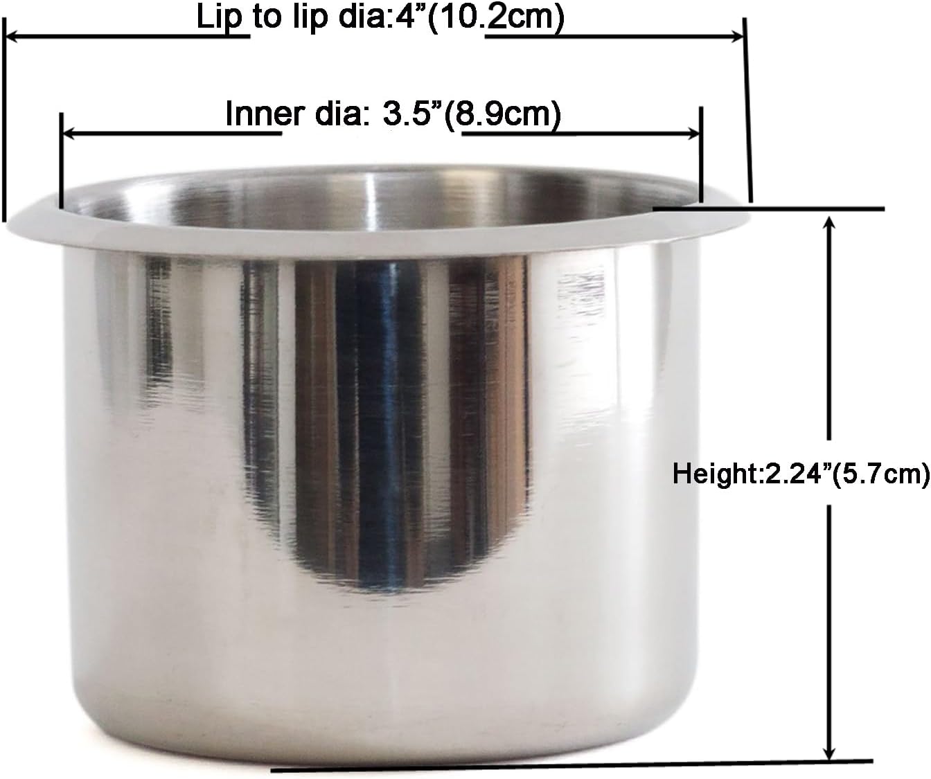 Game Table Cup Holder Insert - Stainless Steel Jumbo Drop-in Drink Cup Holder, Poker Table Cup Holders for Casino Table, Game Table, Sofa, Boats, Bench, Work Desk, RV Cars & Trucks