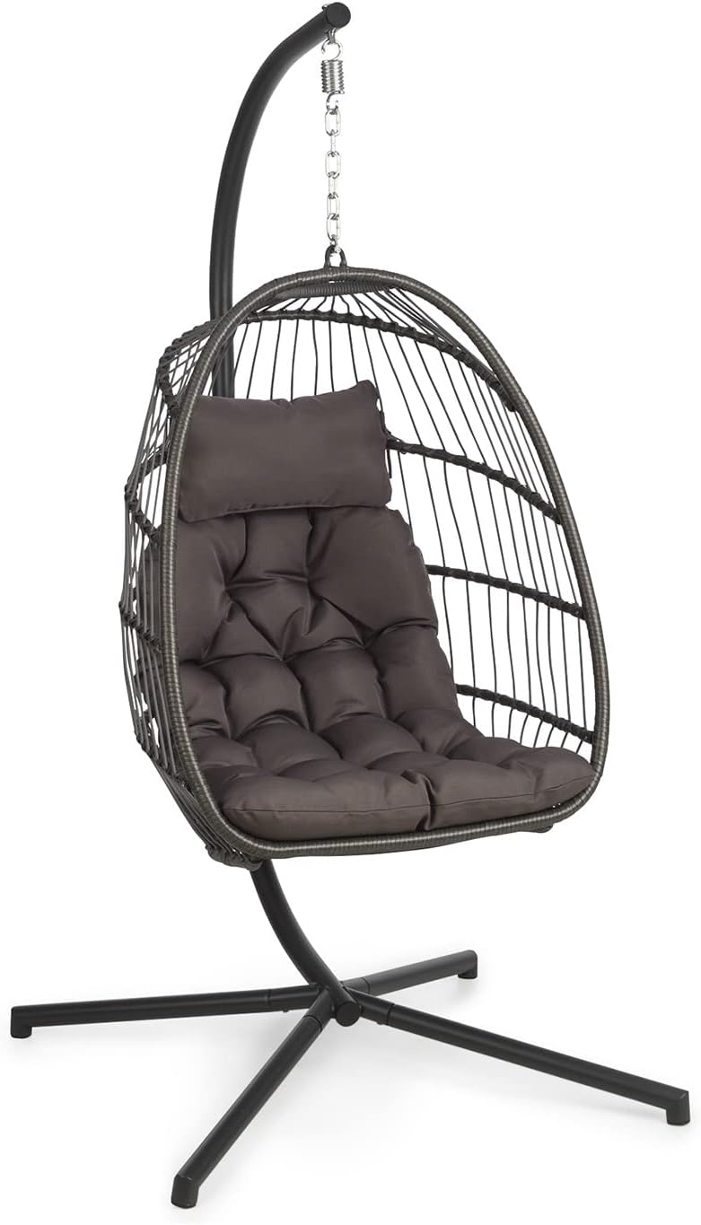 Blumfeldt Hängesessel, Hängeschaukel mit Polyester Sitzkissen