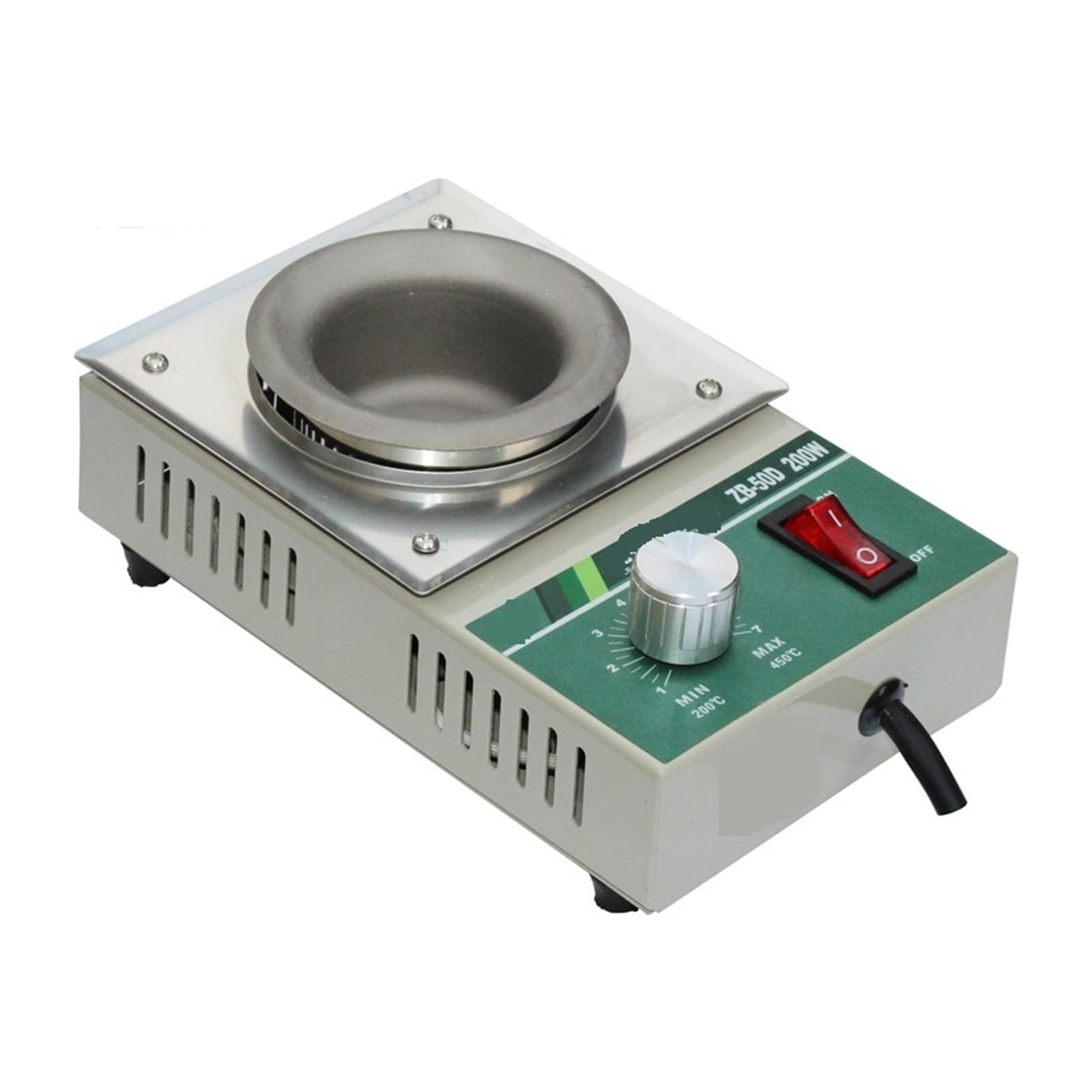 Crisol de soldadura, Crisol de soldadura sin plomo ZB50D THT, horno fusión estaño crisol 200W for aplicar a PCB tamaño pequeño(ZB-50D Lead Free)