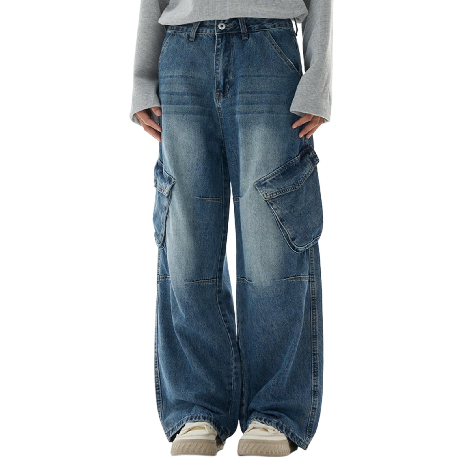 Generico Pantaloni Tuta Uomo, Pantalone Uomo Leggero,Jeans Classici in Denim con vestibilità Affusolata e Tessuto Elasticizzato per Abbigliamento Casual Moderno e Comodo
